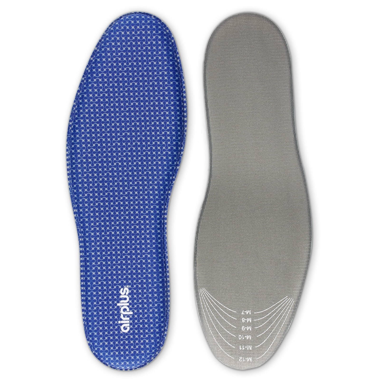Airplus Memory Comfort Foam Insoles with Memory Foam for Men Trim to Size 7-13*