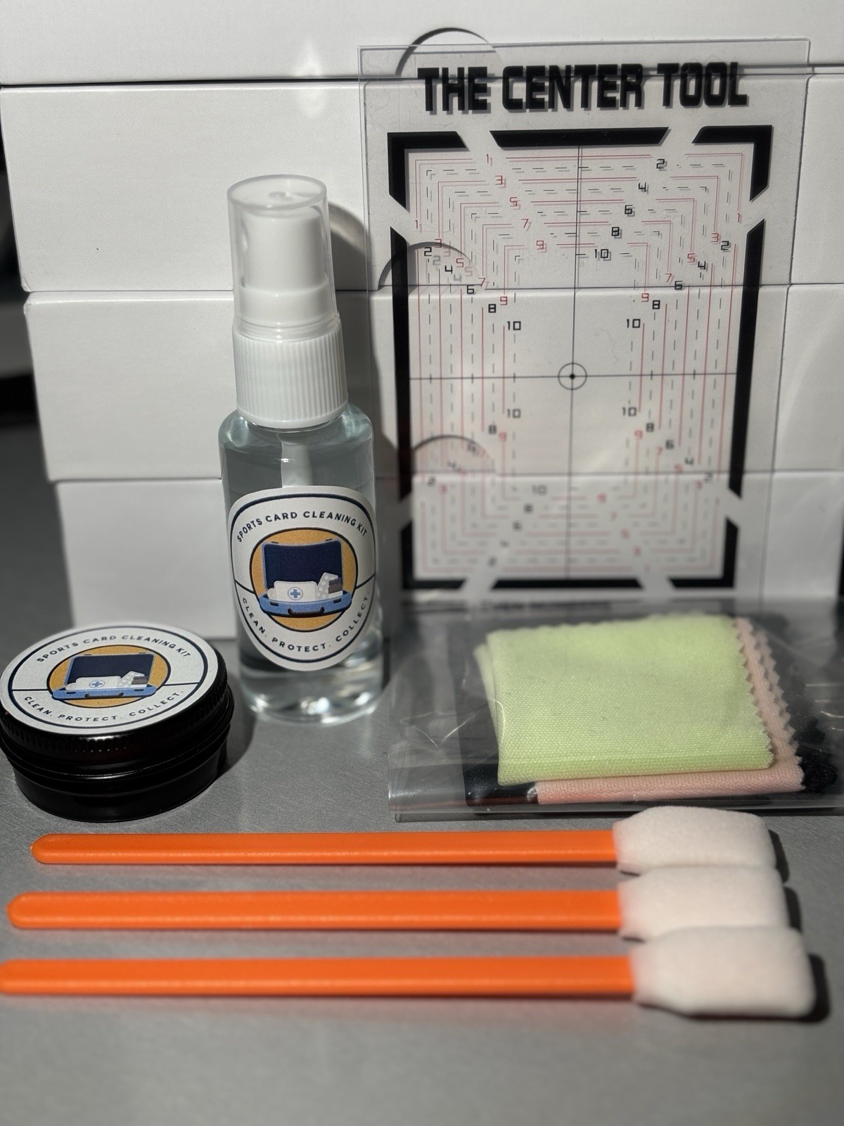 Card Cleaning Kit Spray Polish Centering Grading PSA SGC BGS TCG POKÉMON NFL NBA