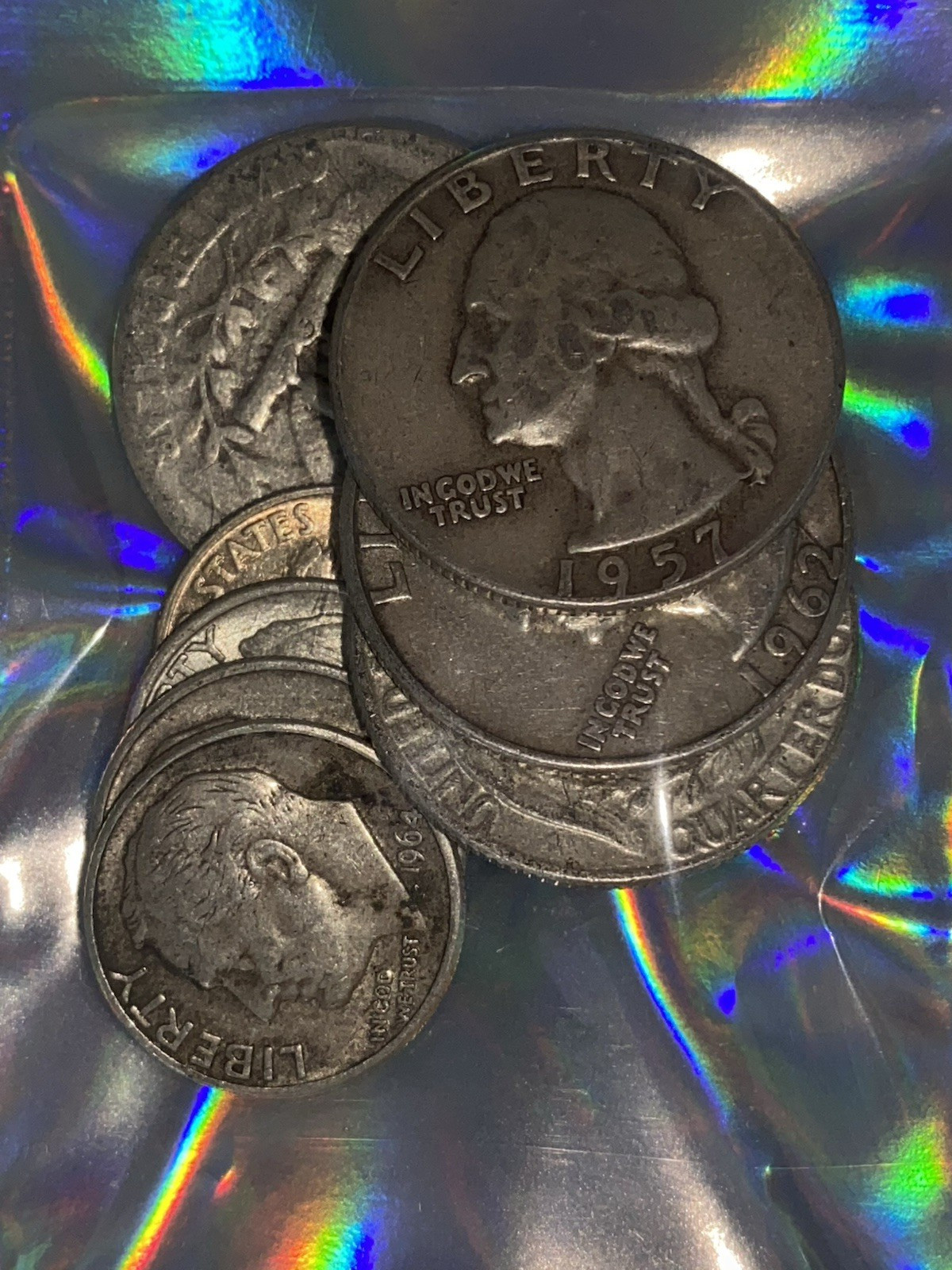 $1.40FV Pre-1965 90% US Coins 1 Troy Oz. Pure Silver