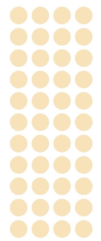 3/4" Ivory Round Color Code Inventory Label Dot Stickers MADE IN USA