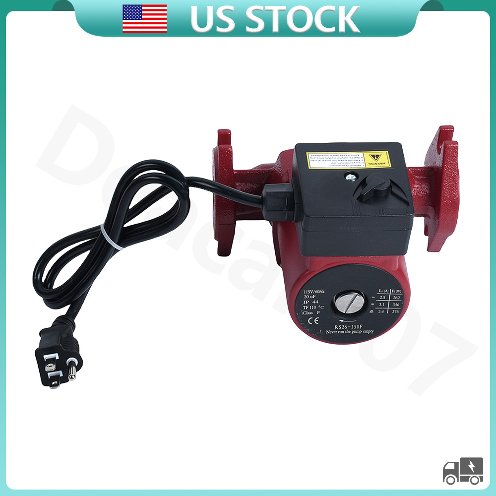 Cast Iron Circulator Pump 115V 1/3 HP Cast Iron For Grundfos 95906630 UPS26-150F