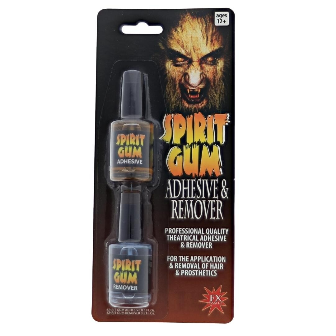 Spirit Gum Adhesive and Remover - Combo Pack of 0.5 Fl. Oz. Each