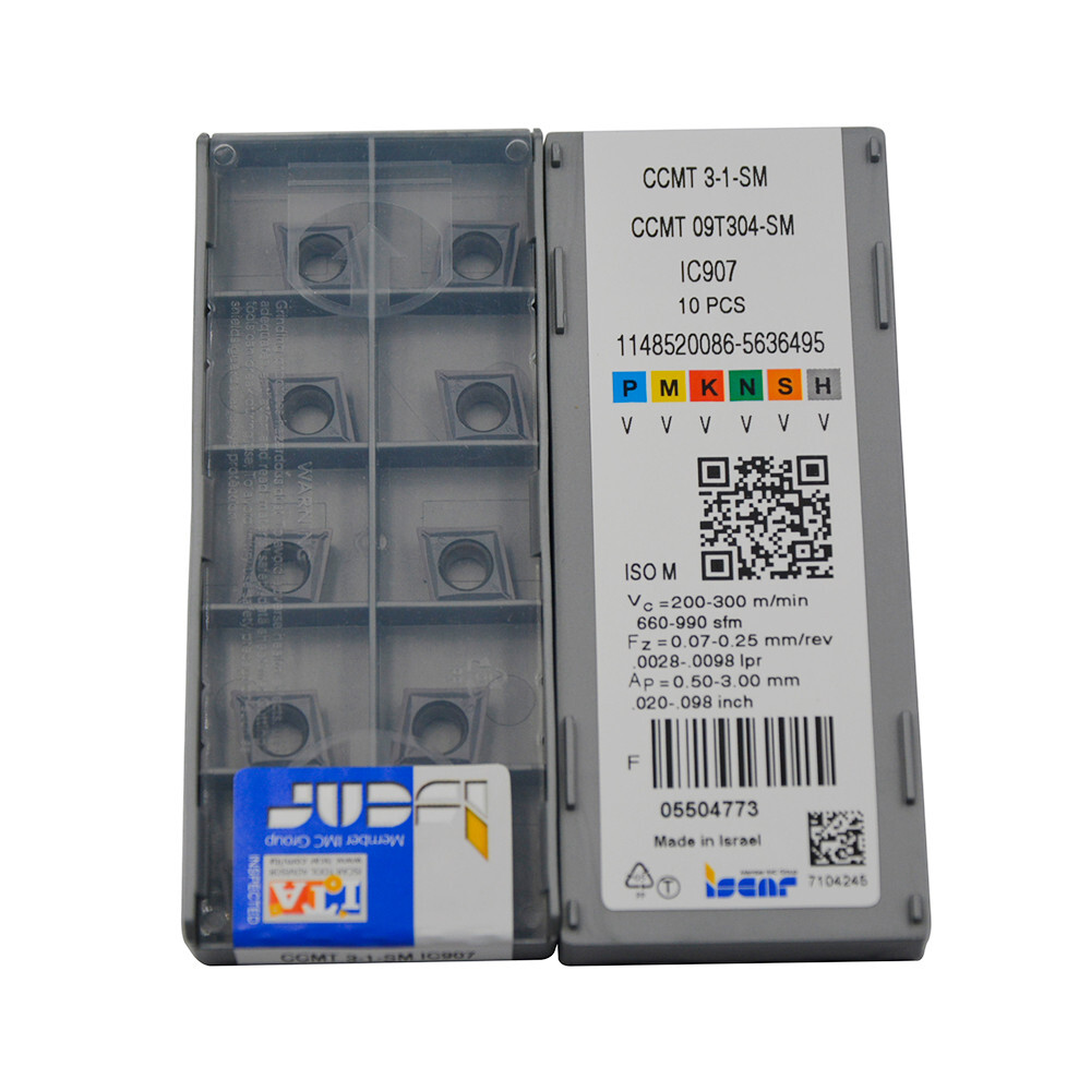 20pcs CCMT09T304 SM CCMT3-1 SM IC907 CNC Carbide Insert CCMT insert CNC blade