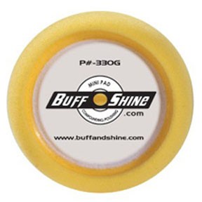 Buff And Shine BFS-330G 3" X 1.25" Yellow Foam Grip Pad "polishing Pad"