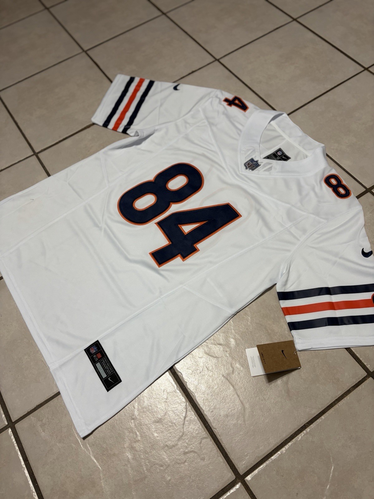 #84 Loveland Away White Stitched Jersey