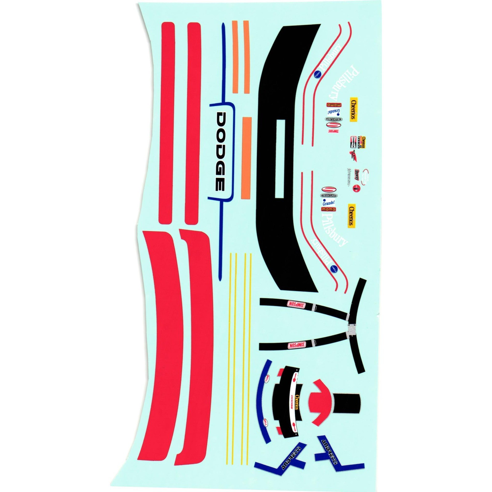 JWTBM John Andretti #43 2003 Pillsbury Dodge 1:25 Decal Set