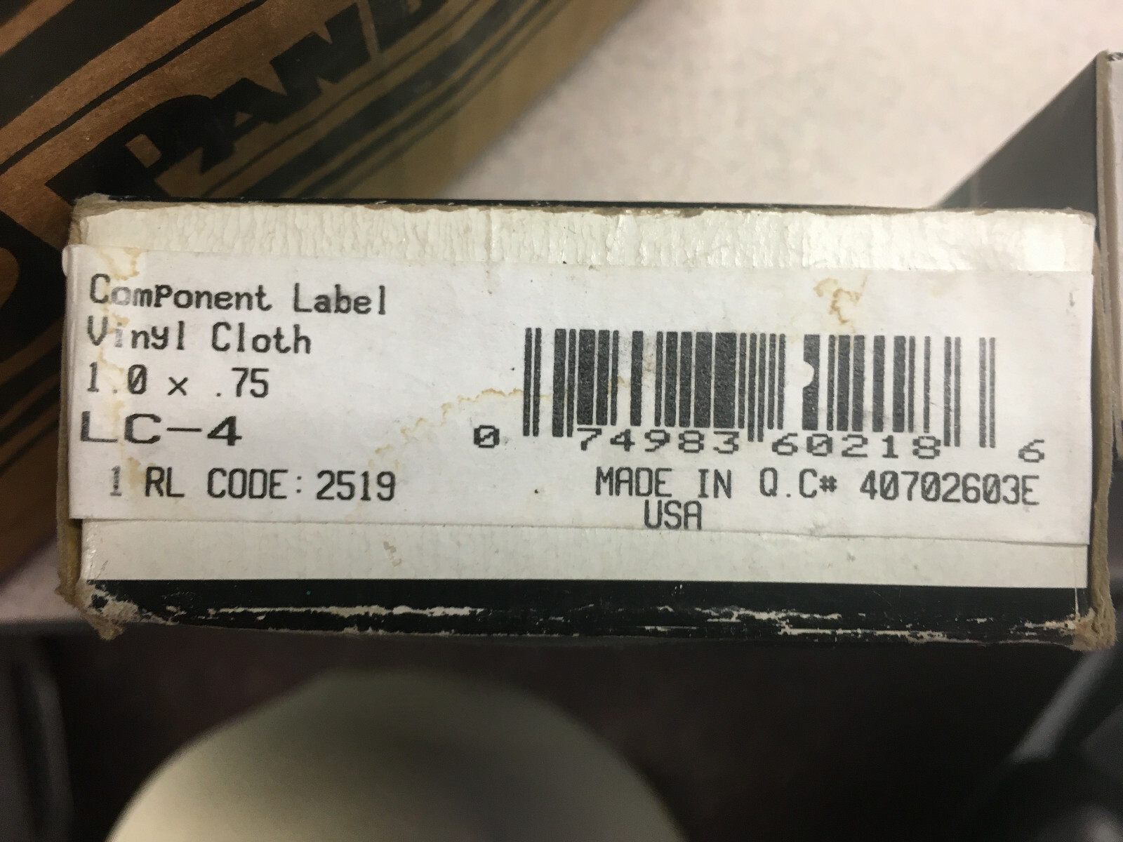 Lot of 16 Panduit Pan-Quik LS3E LS3 Media Supply Component Labels LC-4 2519 NOS