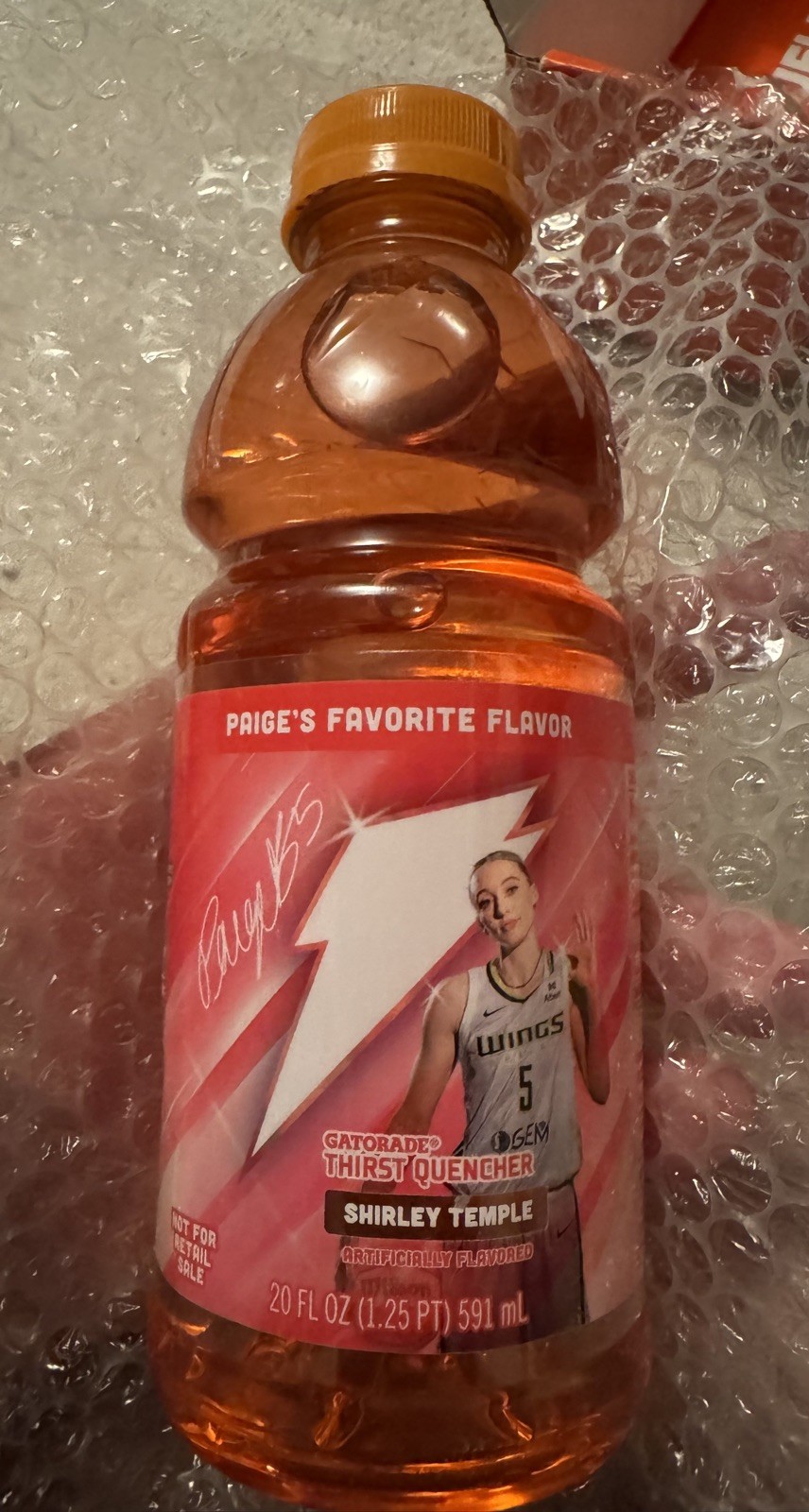 Gatorade Paige Bueckers Shirley Temple Bottle Sweepstakes 1 of 44 Extremely Rare