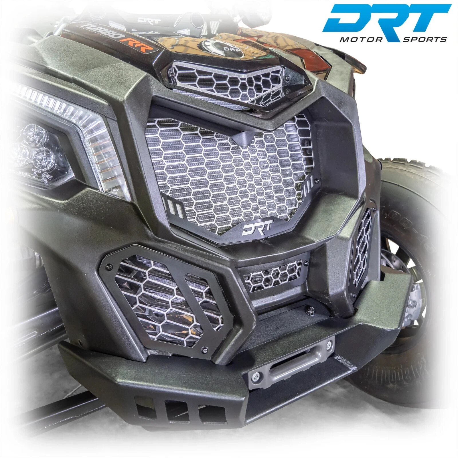 DRT Motorsports V2 5 Pc Front Grill Kit CAN-AM MAVERICK X3 2017-24 Max XRS XDS