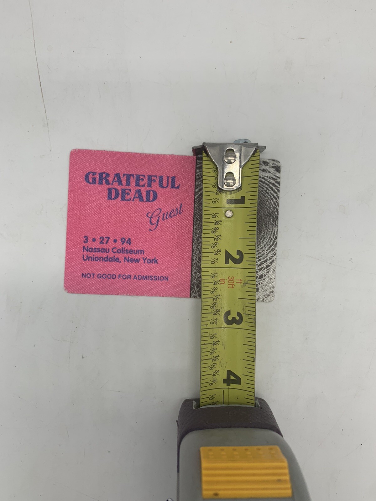 Grateful Dead Backstage Pass 3/27/94 Nassau Coliseum, NY James Dean