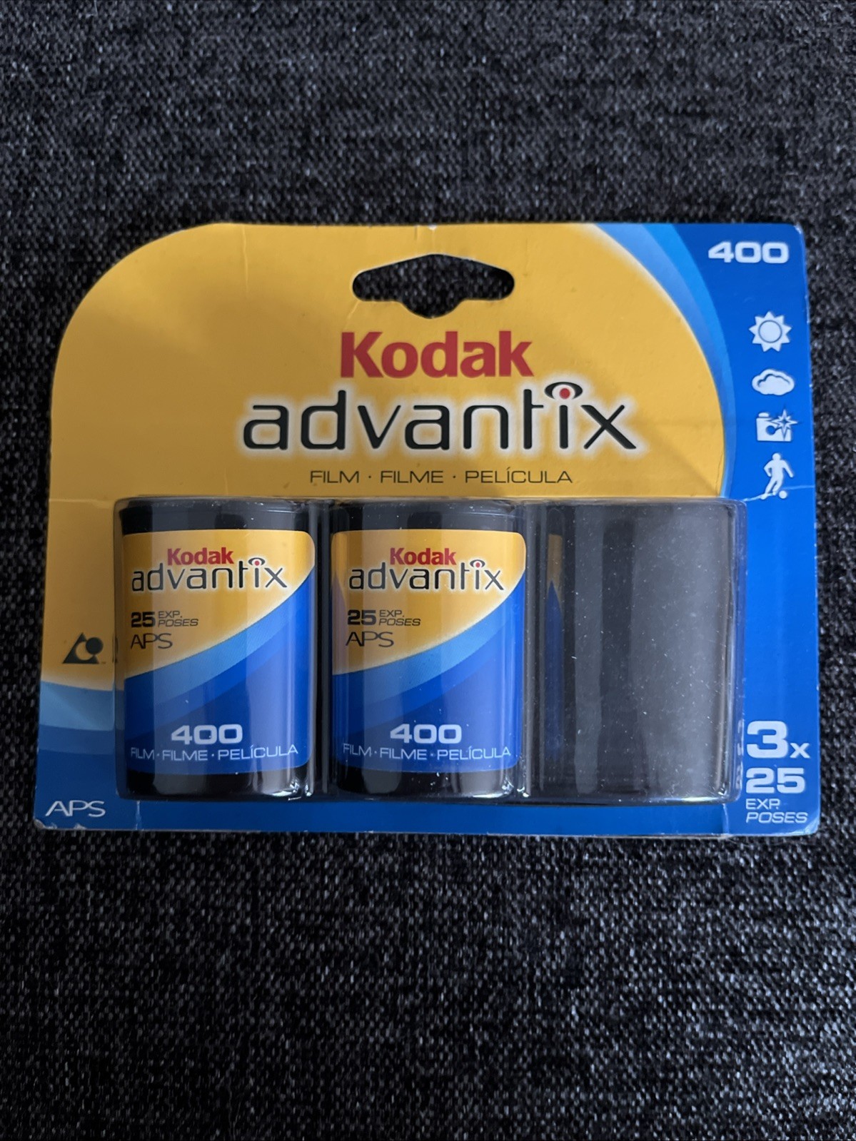 Kodak Advantix 2 Pack Color Film Max 400 25 Exposures New Expired 9/2007