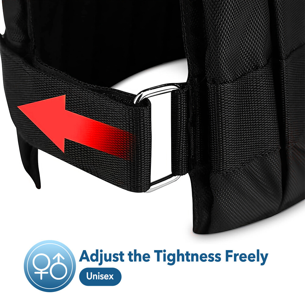 110lbs Exercise Weight Vest Weighted Adjustable Fitness Training Workout Sports