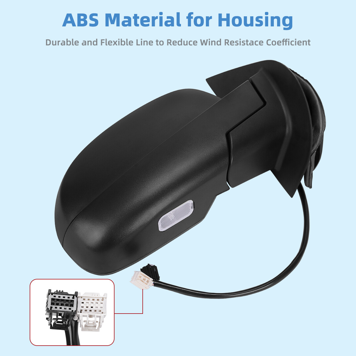 Power Heated Tow Mirrors for 07-13 Chevy Silverado Sierra 1500 2500 Signal Light