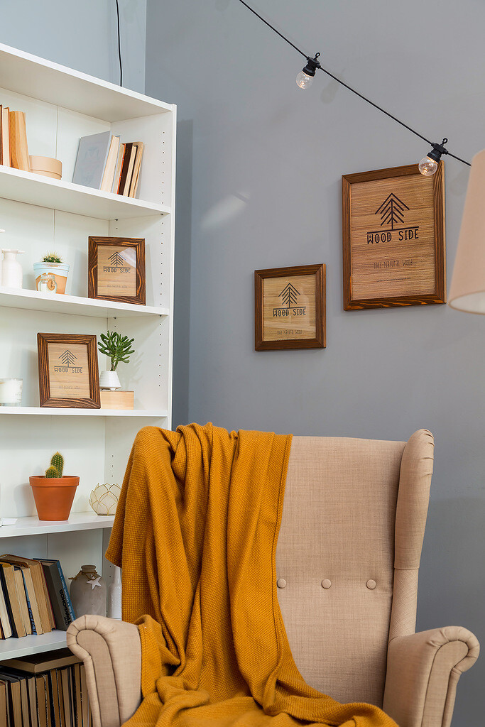 Rustic Wooden Picture Frames - Natural Solid Distressed Wood - Wall/ Tabletop