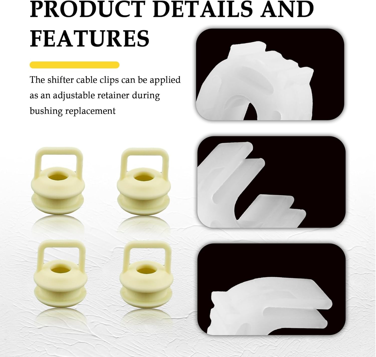 Transmission Shift Cable Bushing, Shift Linkage Repair Kit with Shifter Bushing