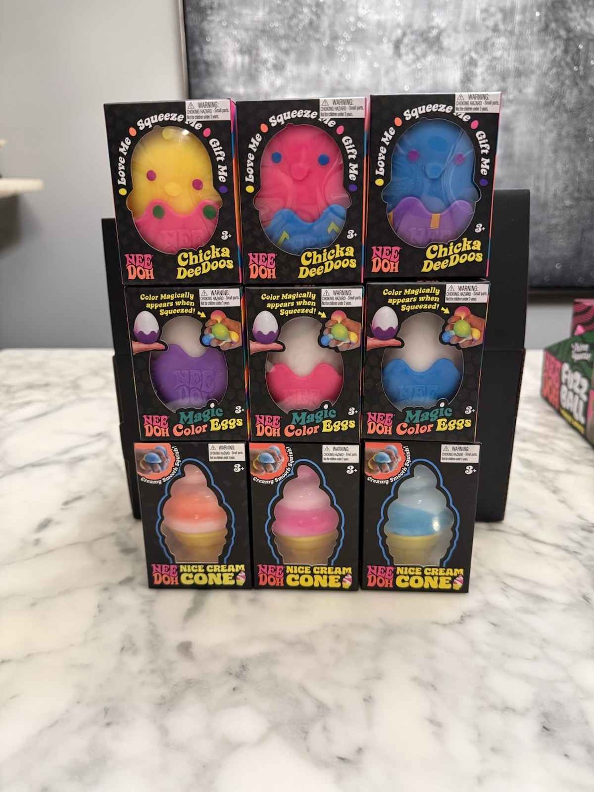 Nee Doh Complete Set Of Ice Cream Magic Eggs Chicka 🐥🍦🧊