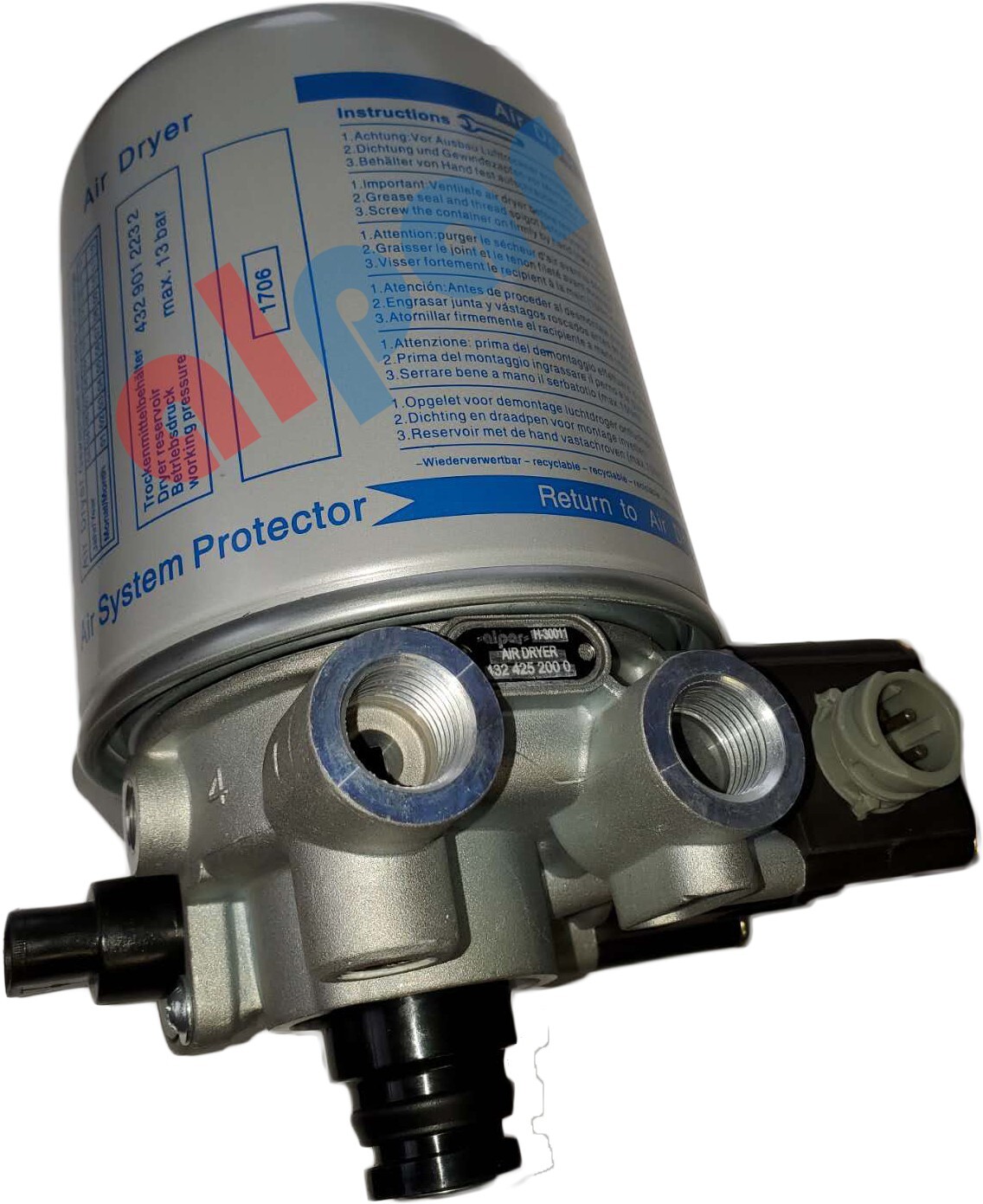 Air Dryer For Volvo 21440978, 4324252000,S4324252000 w/Coalescing Cartridge