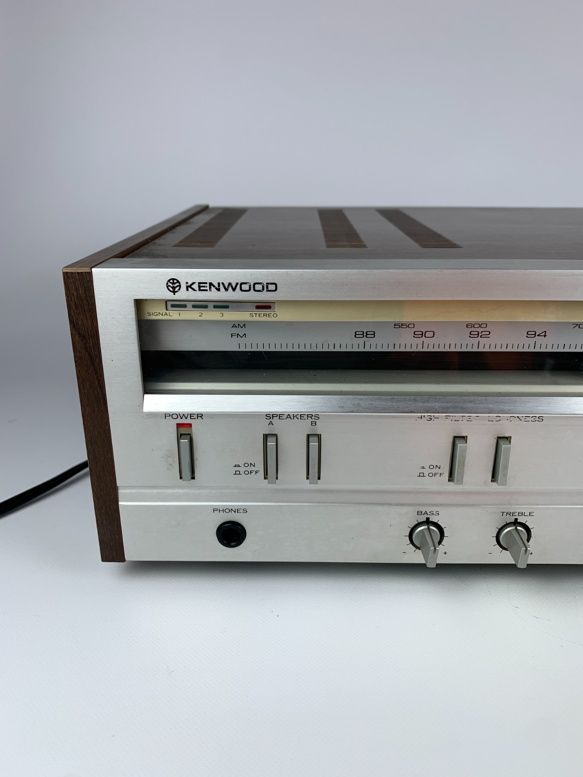 VTG Kenwood KR-710 Stereo Receiver Japan High Speed DC Servo Silver WORKS READ