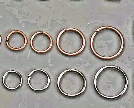 25 or 50 4 6 8 10mm Open Jump Rings gold silver copper bronze gunmetal Rose