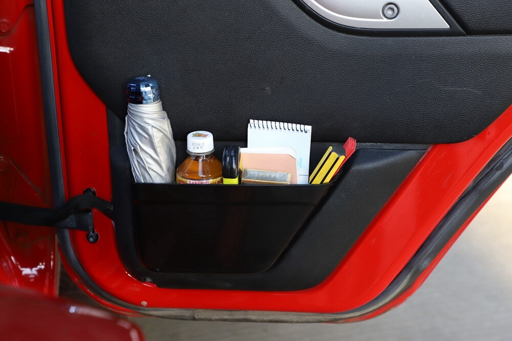 Front & Rear Door Net Pocket Storage Box Organizer For Jeep Wrangler JK 11+ 4-Dr