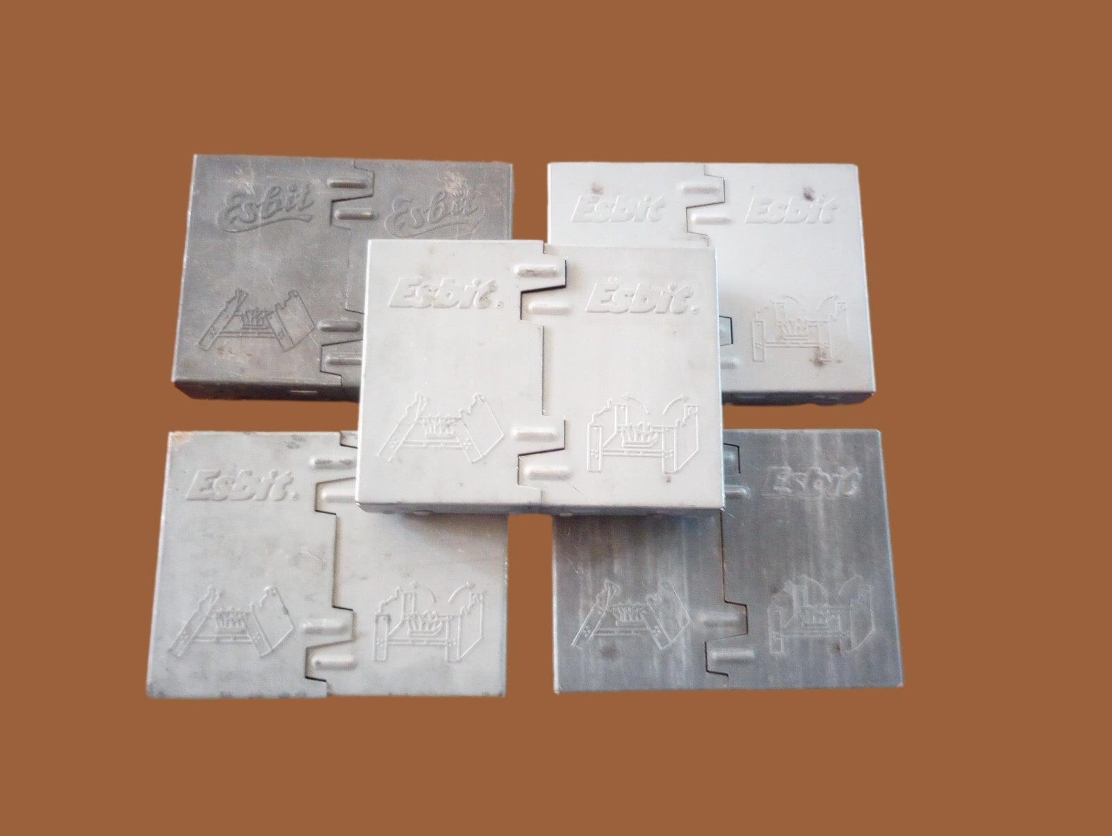 German Military ESBIT Metal Folding Camping Stove Survival hiking gear NOS