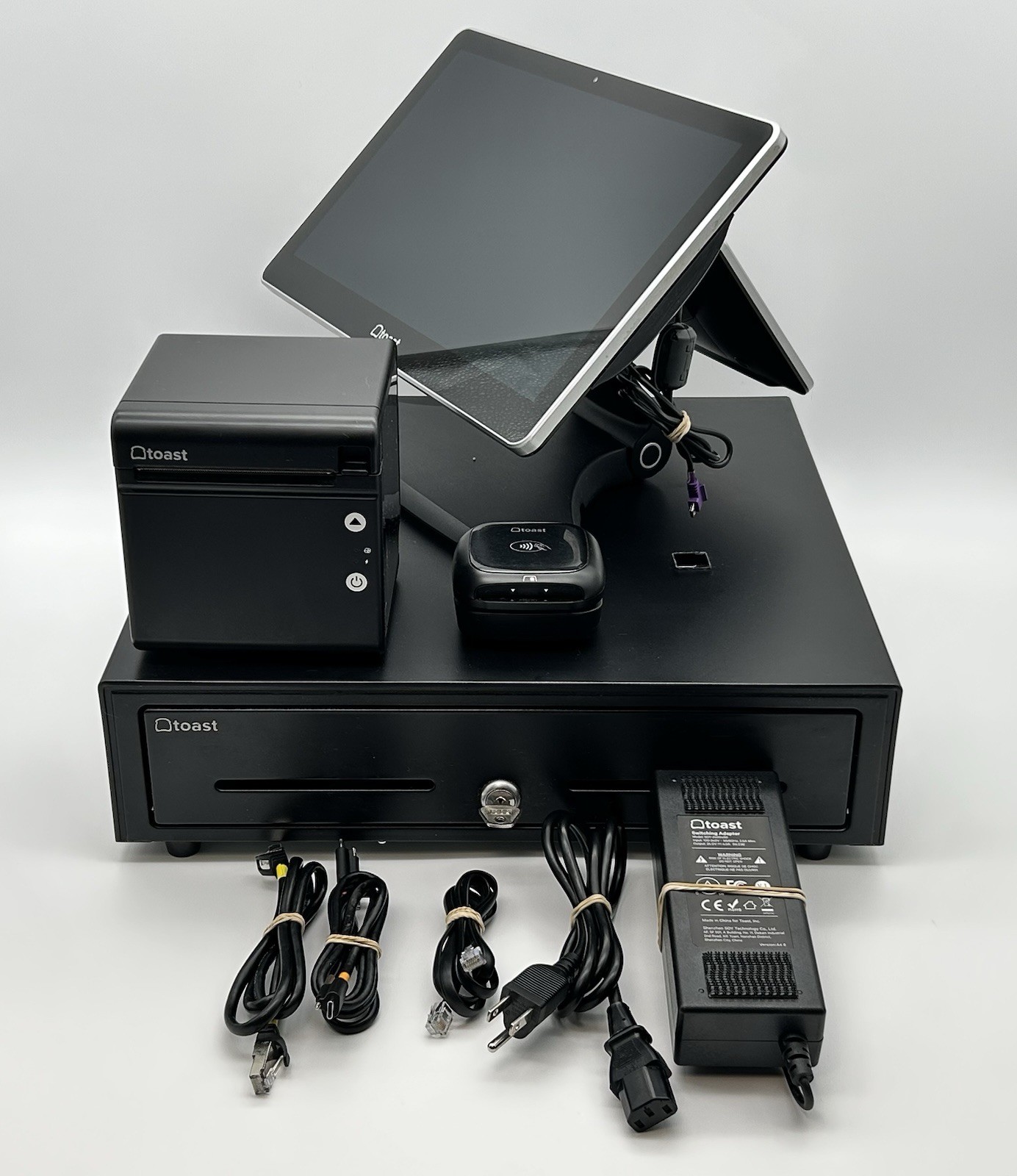 Complete Toast System - Toast Flex POS Screen + Customer Screen, Printer And Tap