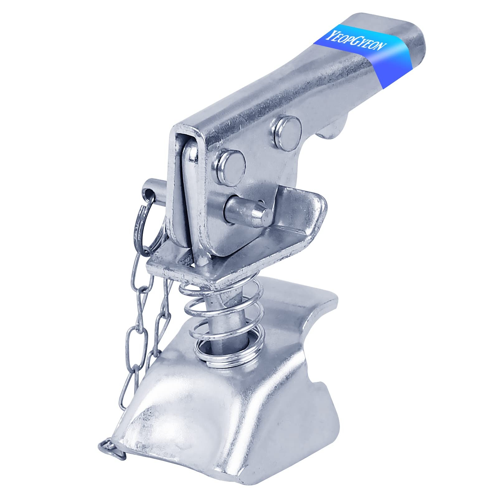 Trailer Coupler Latch with Chain Fits 2'' 5000Lbs