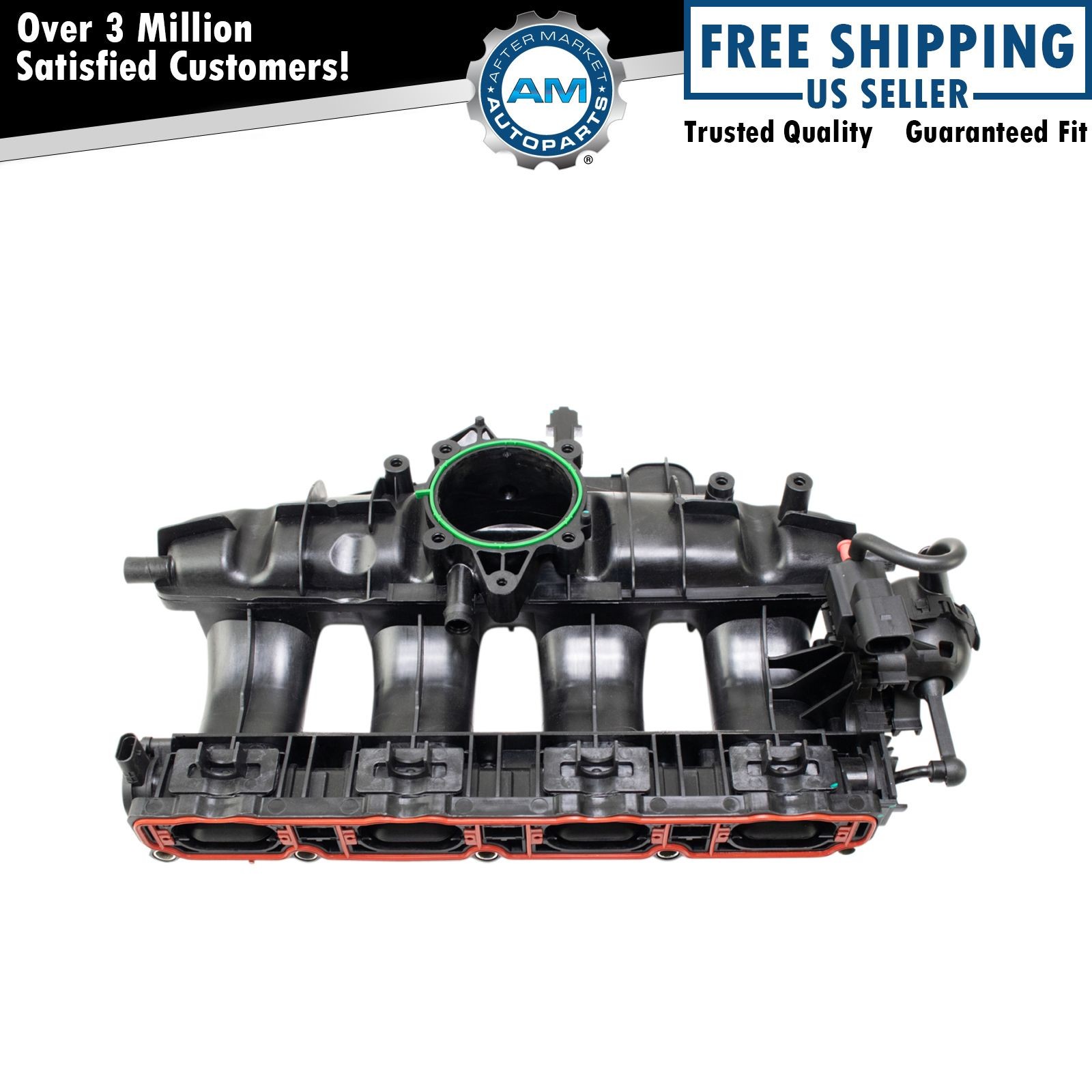 Intake Manifold with Sensor & Solenoid for Volkswagen VW Audi 2.0L Turbo TSI