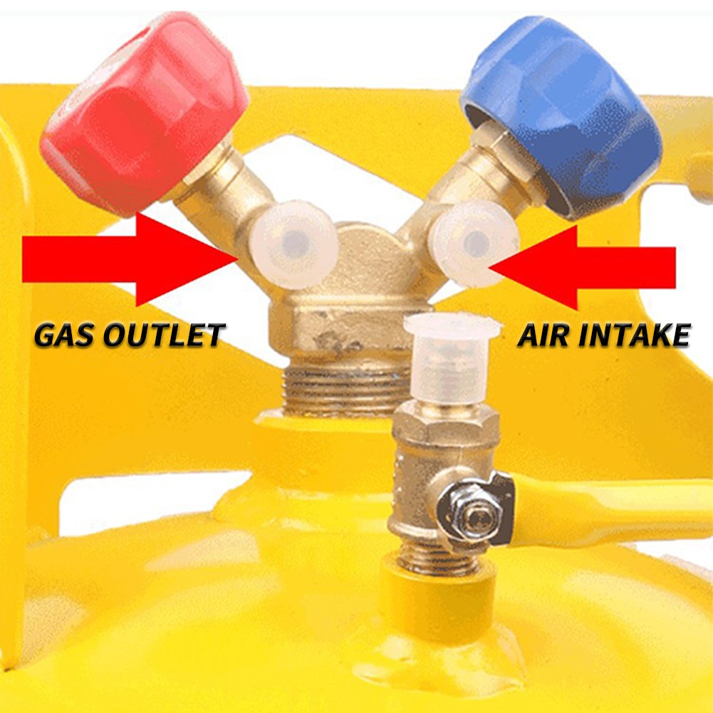 Refrigerant Recovery Reclaim 30lb Cylinder Tank 400PSI Liquid Rated Y Valve