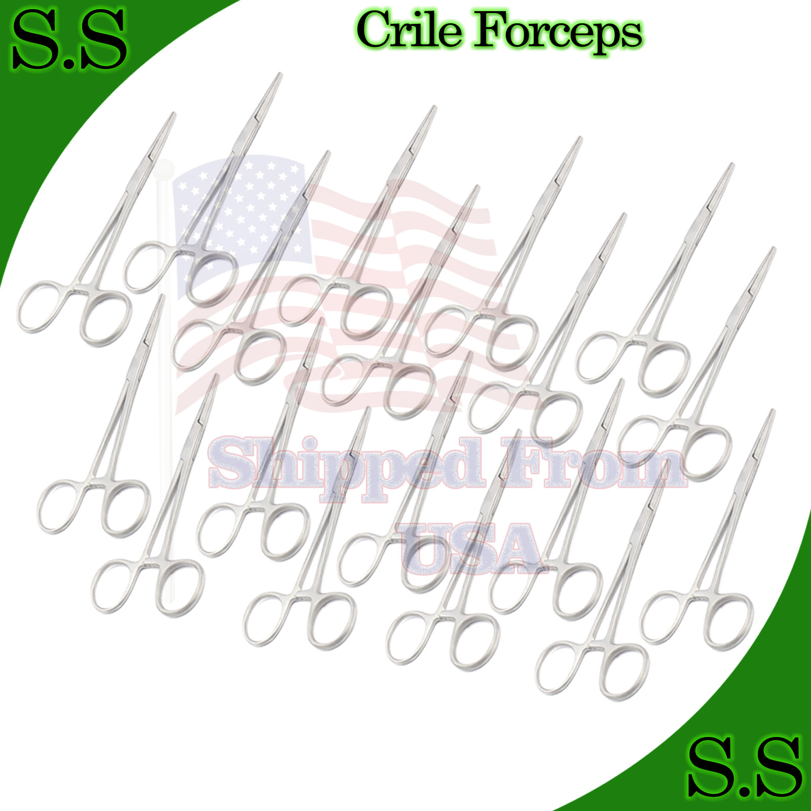 Lot Of 90 Crile Hemostat Forceps 5.5" Str Surgical Instruments