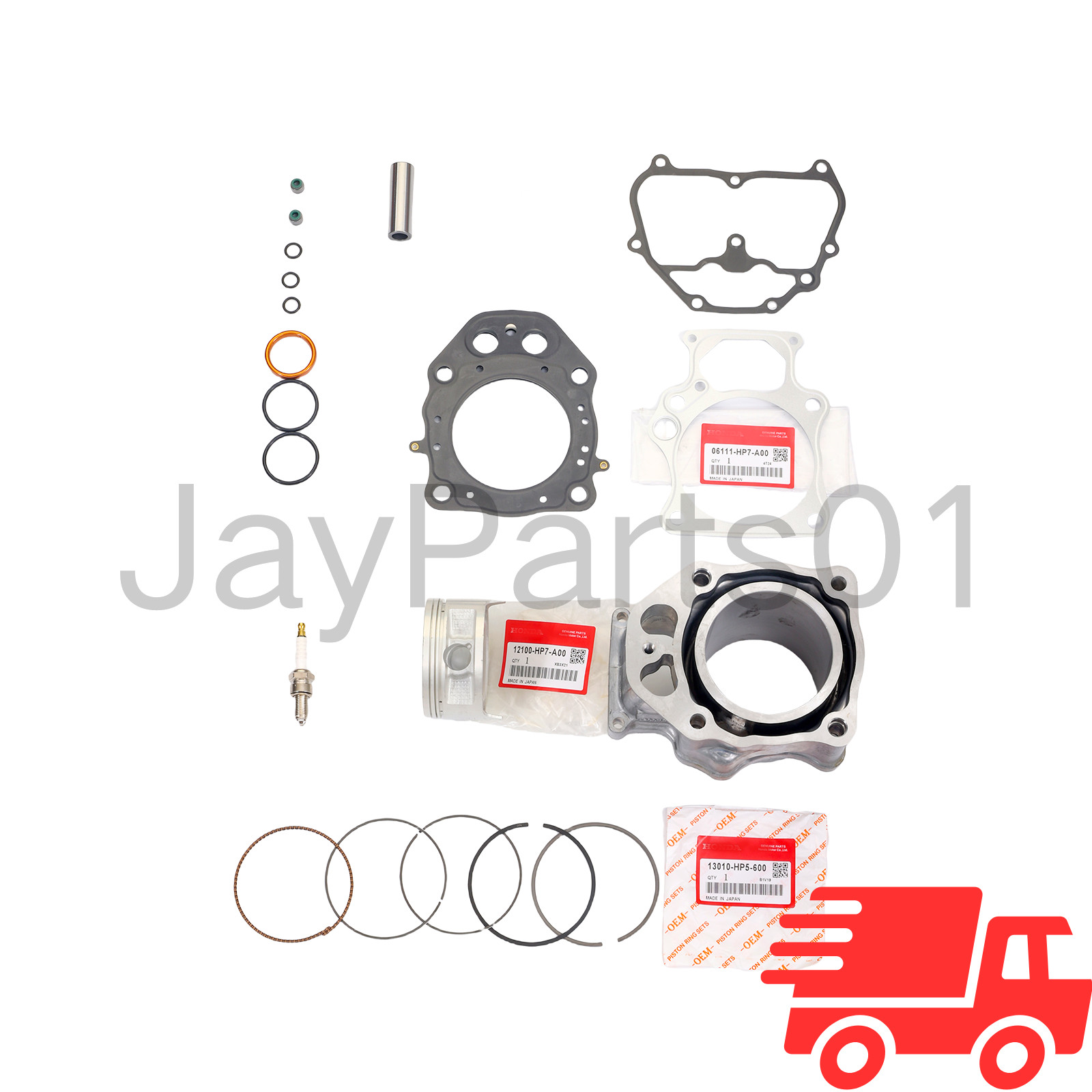 12100-HP7-A00 FOR TRX420 RANCHER HONDA 2009-2024 TOP END KIT W/ CYLINDER OEM