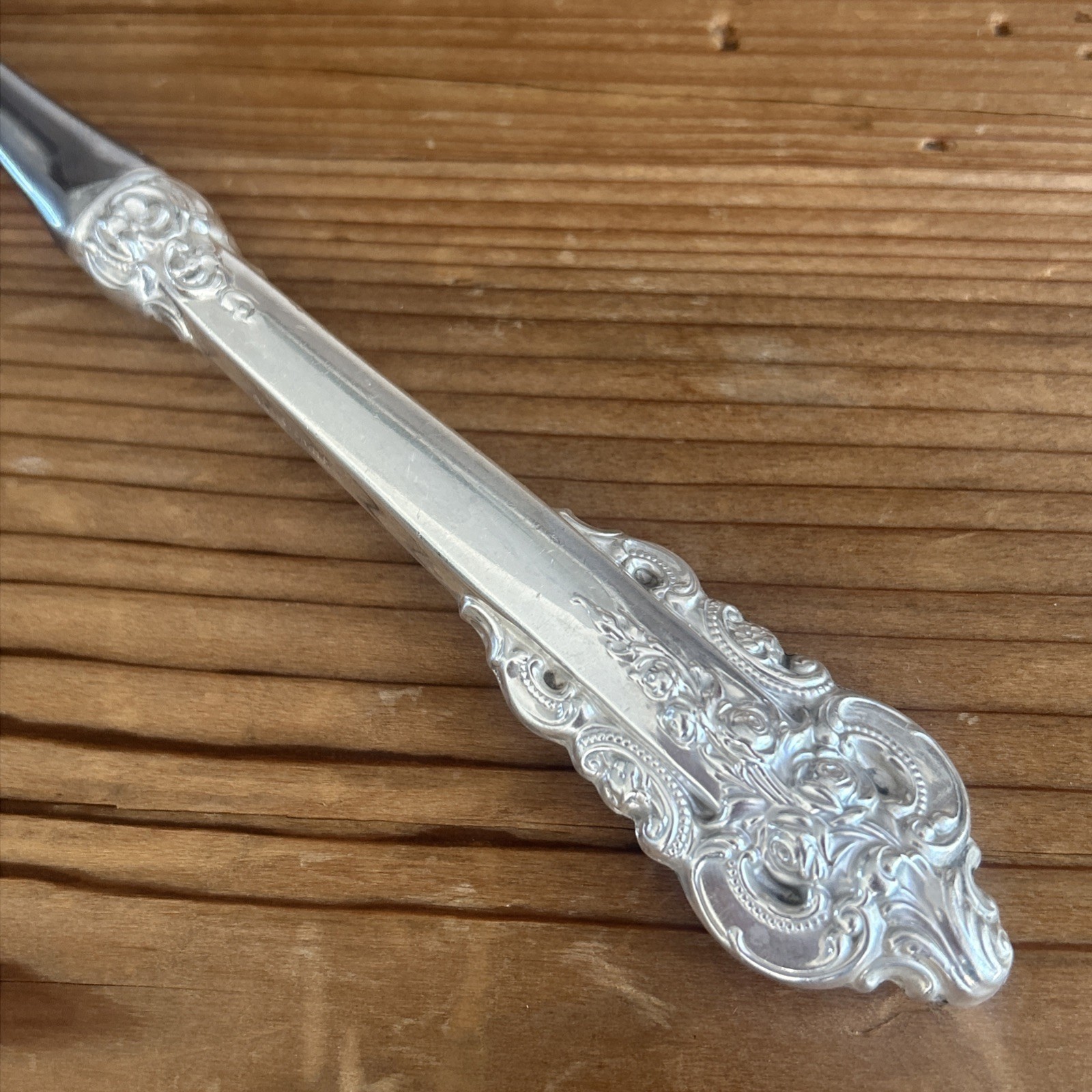 GRANDE BAROQUE Wallace Sterling Silver Large Serving Fork