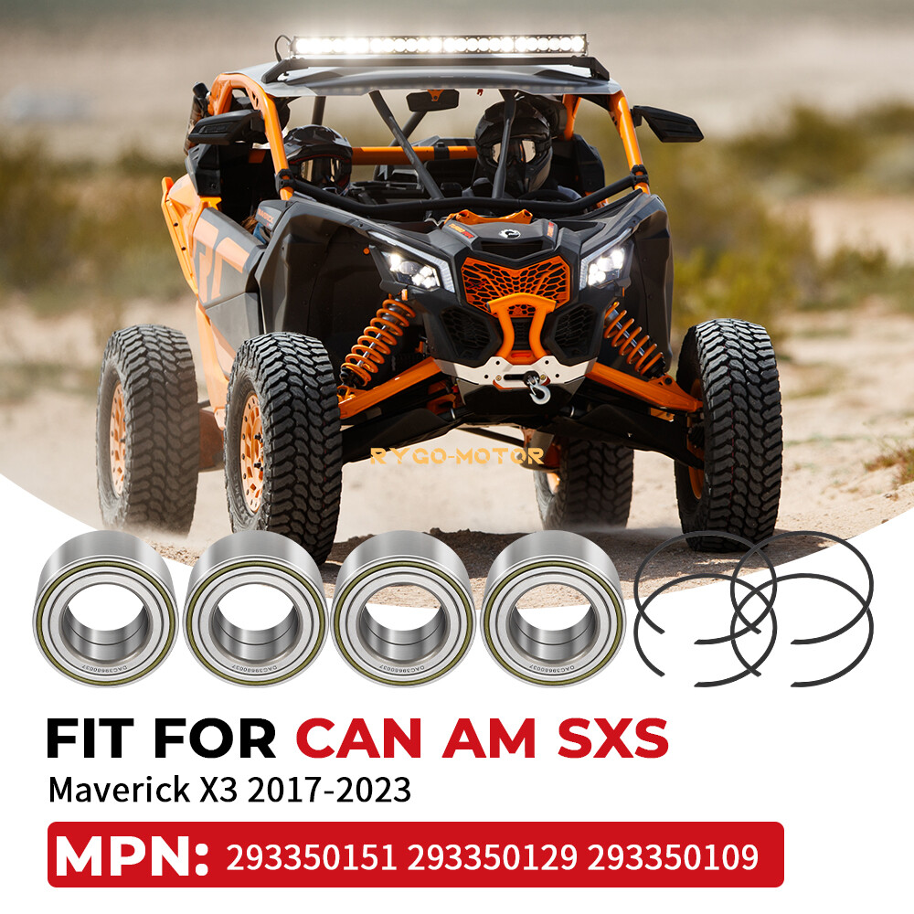 Front and Rear Wheel Bearings for Can-Am Can Am Maverick X3 2017-2023 293350129
