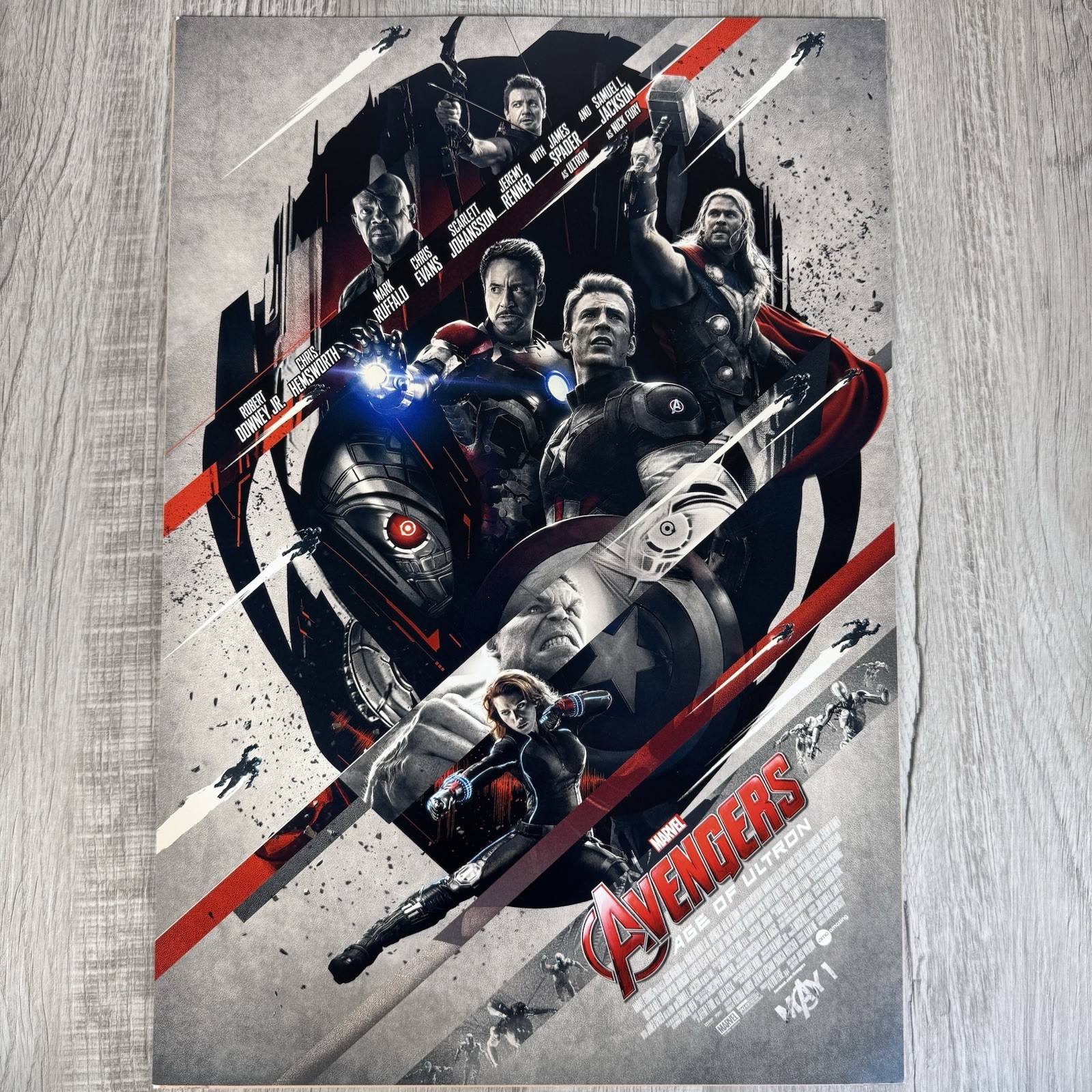 Lot of 5 Movie Promo Posters; Avengers Age of Ultron, Suicide Squad, Guardians