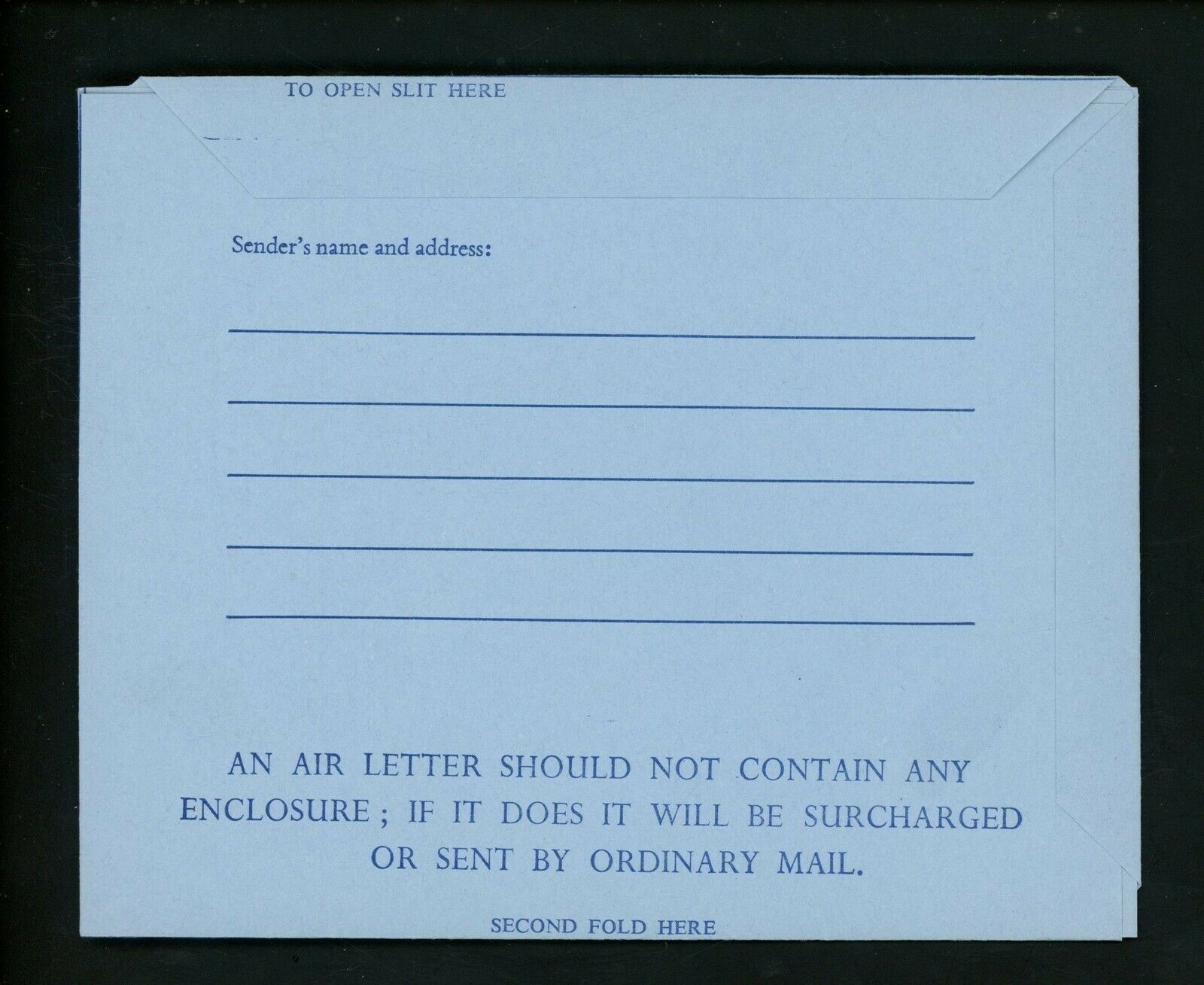 Postal Stationery Guernsey H&G #FG2 airmail letter sheet 1969 Vintage