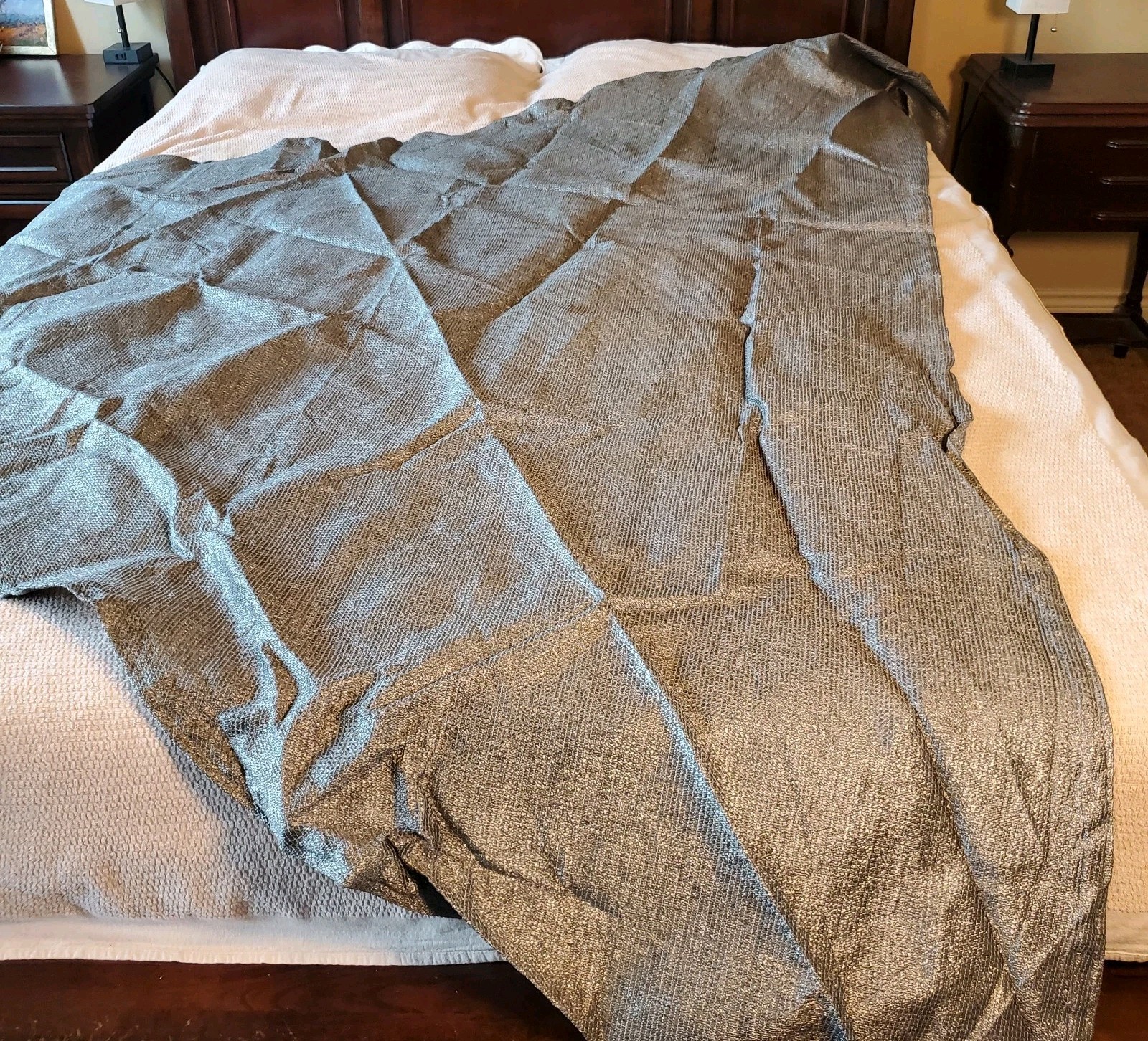 Ambiance Patio Cover Shade Cloth/ Net 12x12x12 Triangle Steel Gray Color New