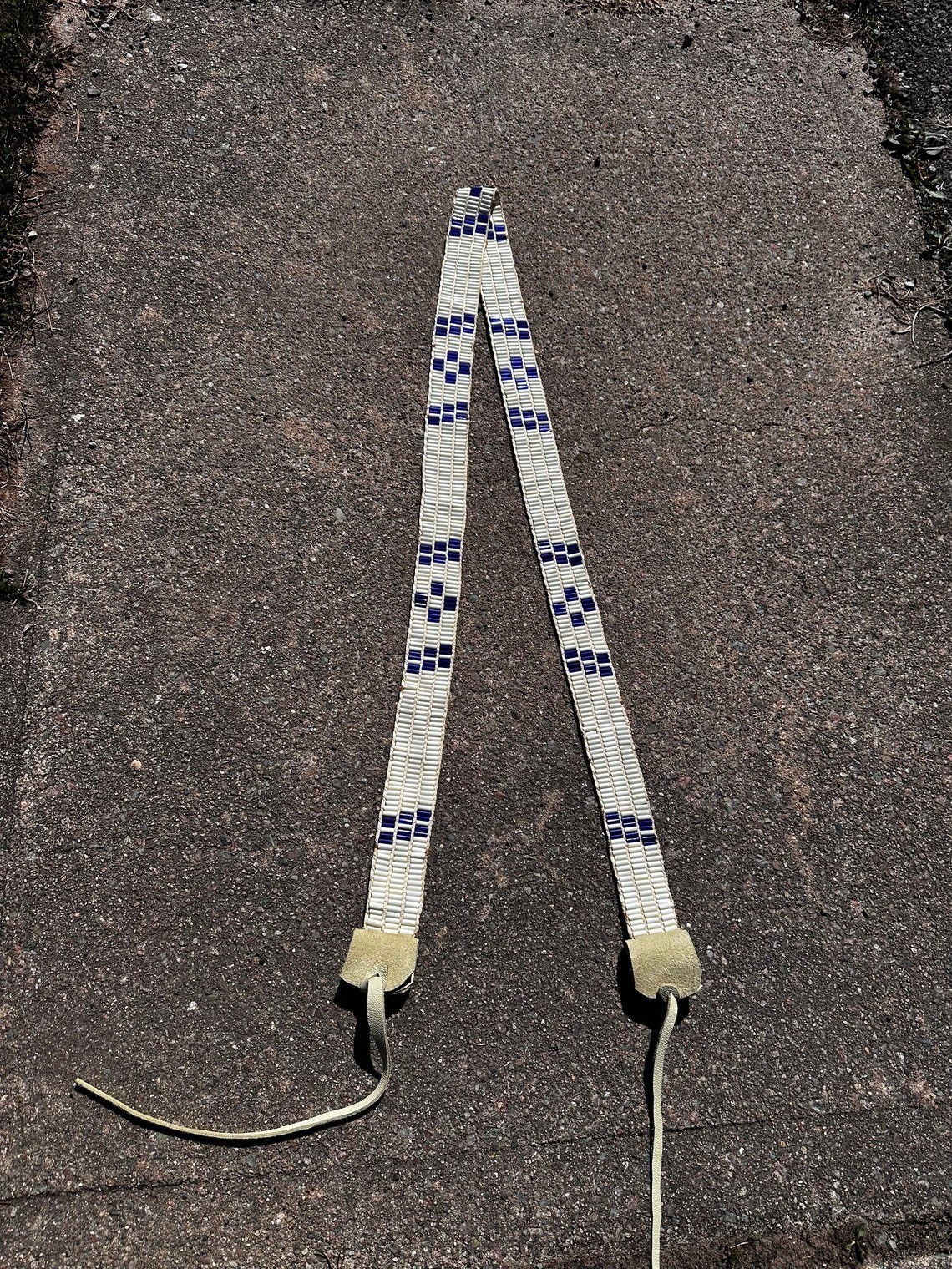 Wampum strap last of the Mohicans native american made cherokee