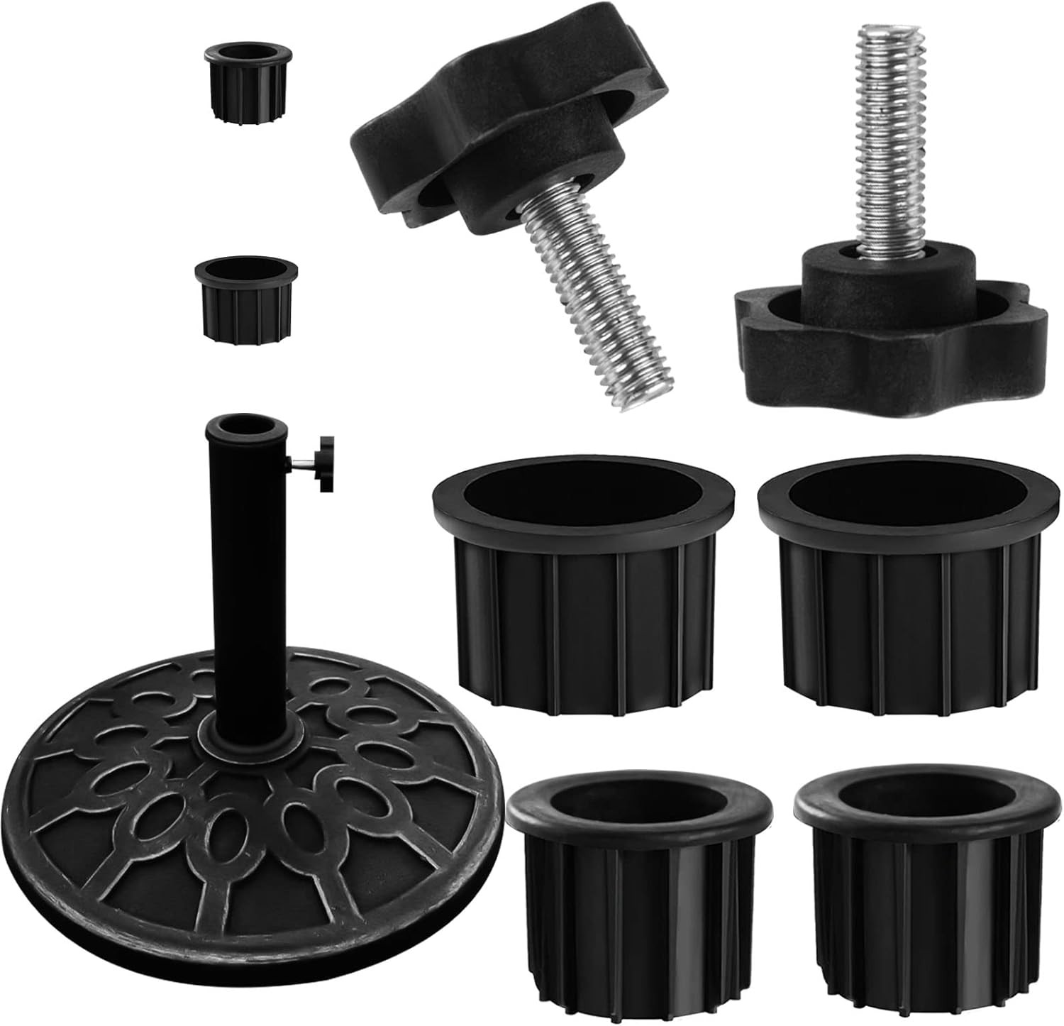6 Pcs Umbrella Base Stand Replacement Parts,Patio Umbrella Base Replacement Part