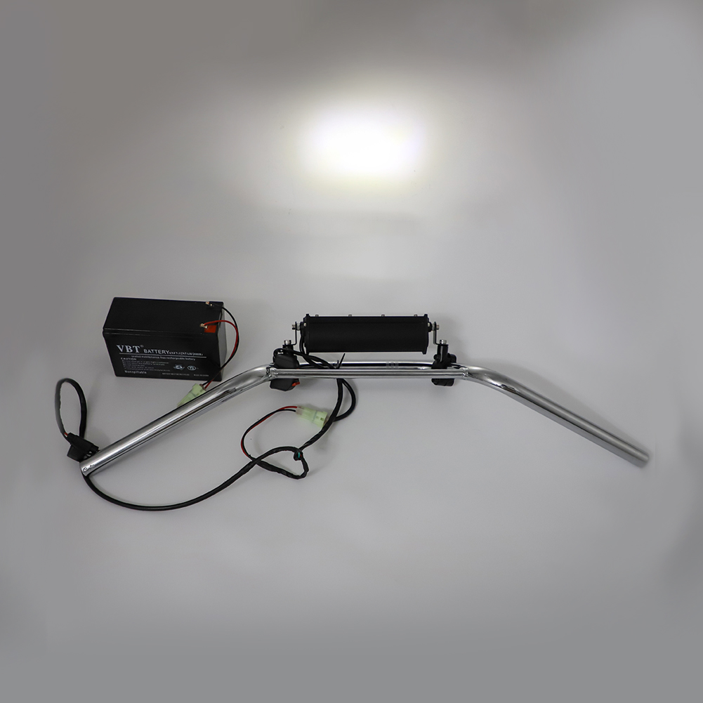 Led Headlight Light Bar Lighting Kit Driving Lamp For 7/8” Handlebars Dirt Bike