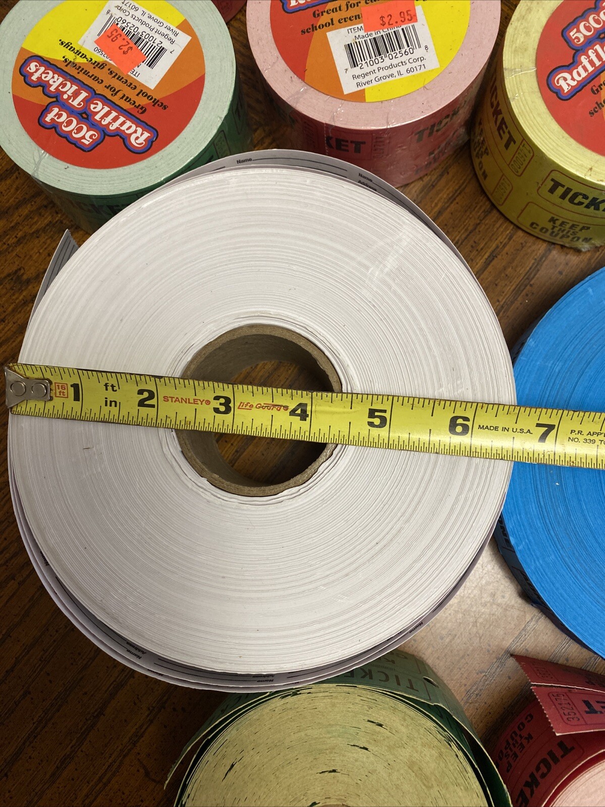 Keep This Coupon Ticket Lot Half And Half + Admit One Tickets Multiple Rolls