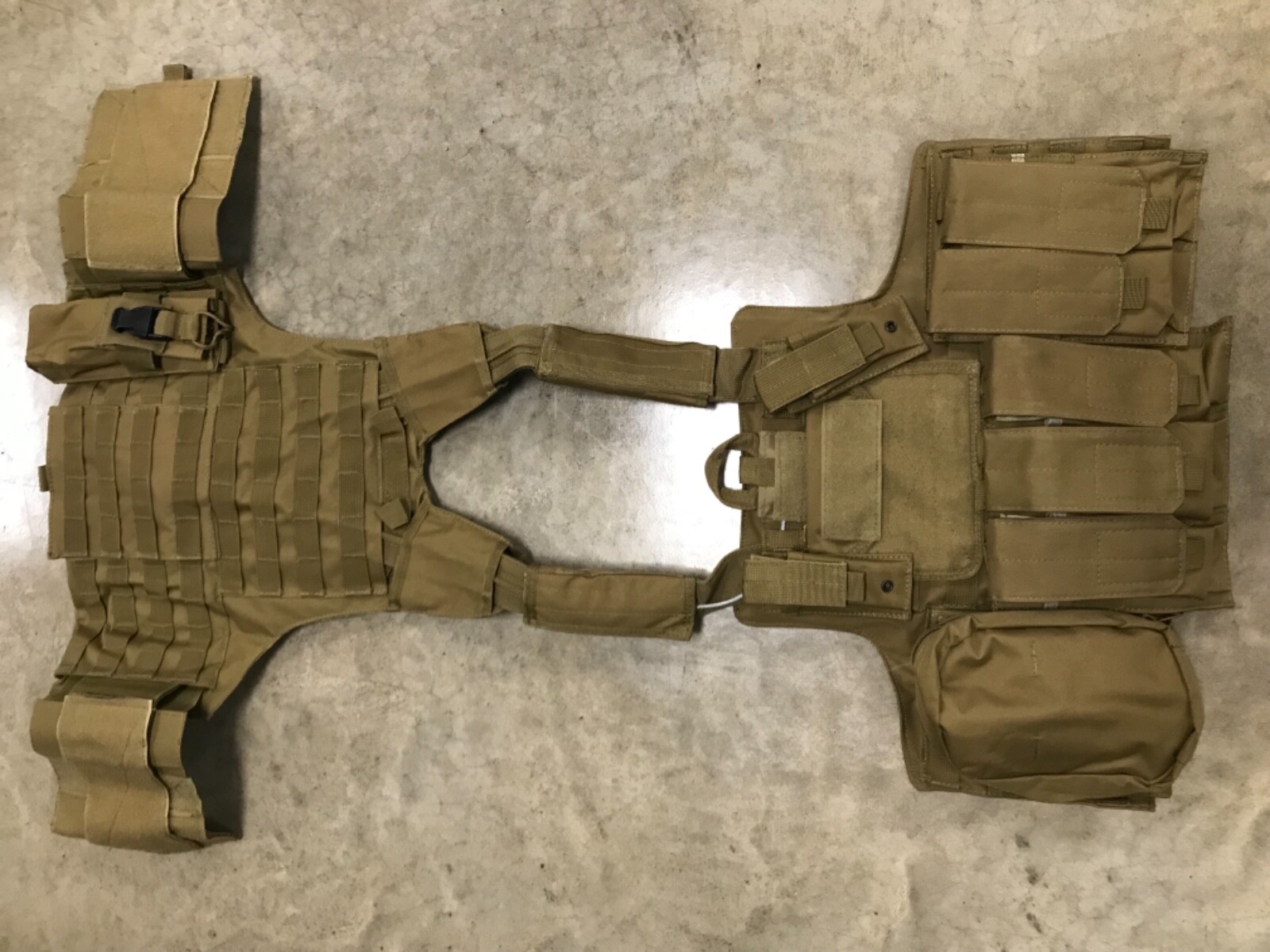 Tactical Vest COYOTE FDE Tan Plate Carrier Military Matches Multicam- Adjustable
