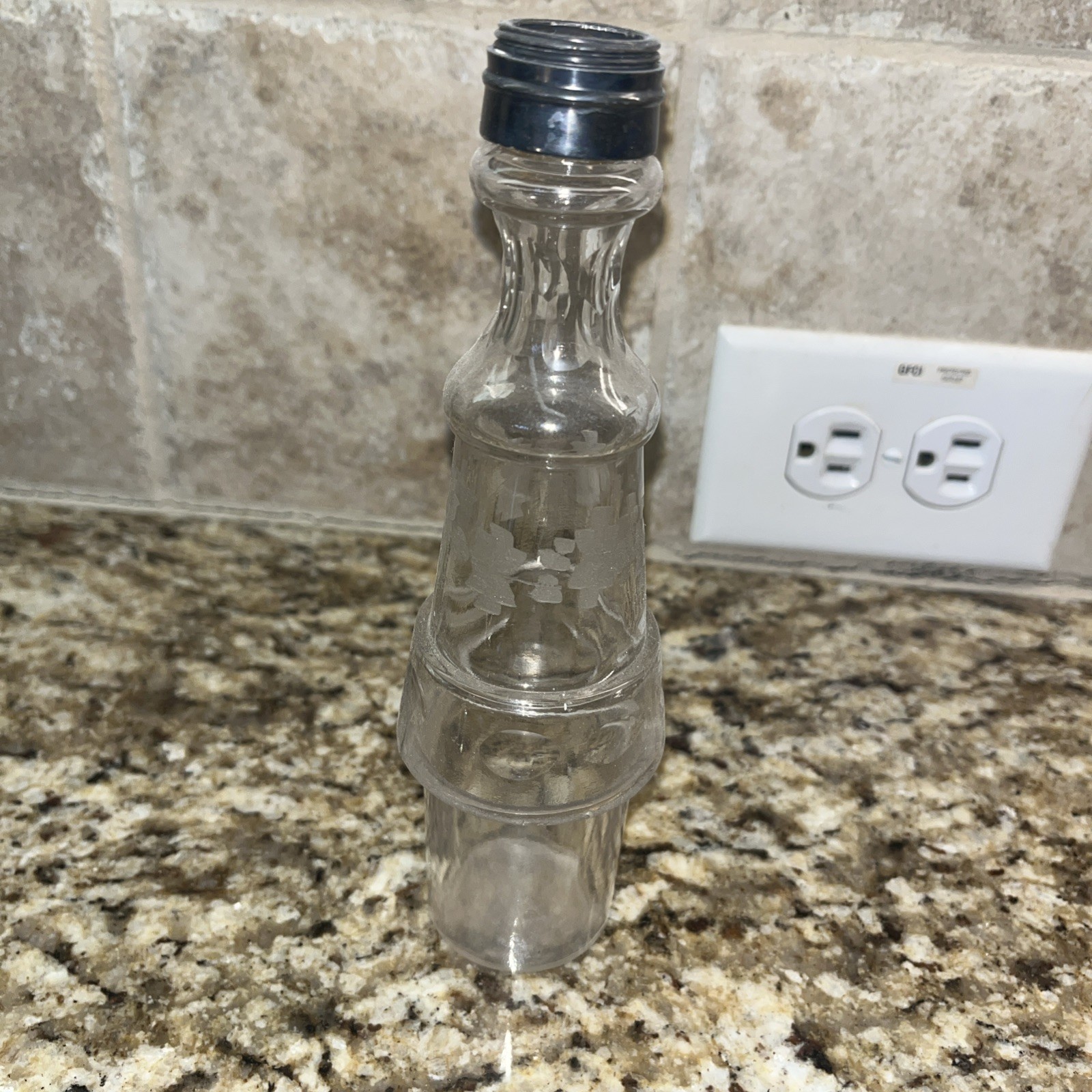 Antique Pairpoint Mfg. Co Glass Cruet Condiment - 7 pieces