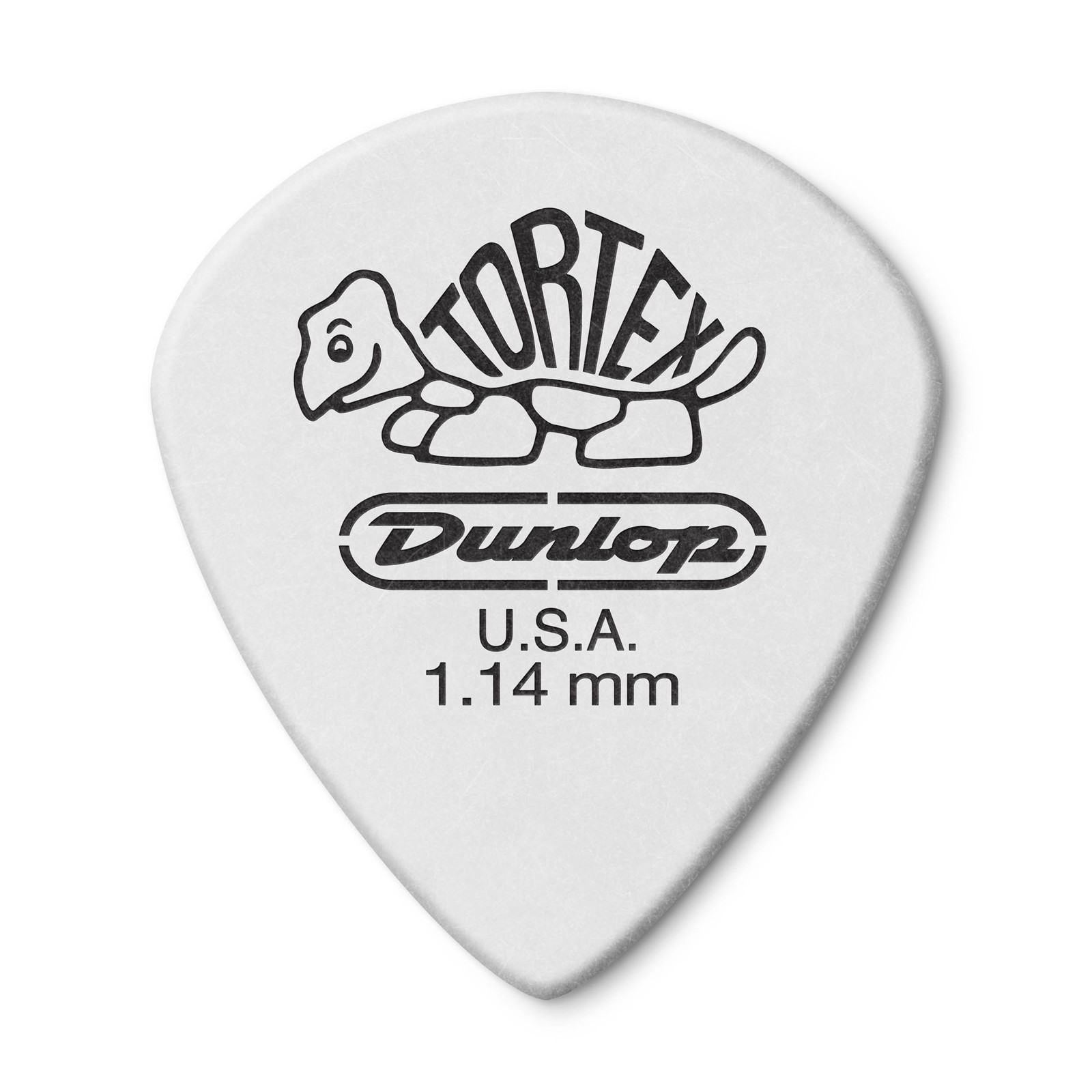 Dunlop Guitar Picks 12 Pack Tortex White Jazz III Size 1.14mm 478P1.14