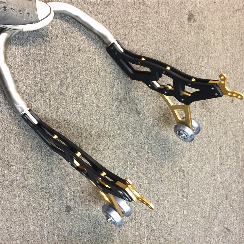 Universal Racing Motorcycle Sport Rear Combo Wheel Lift Stands Paddock Stands