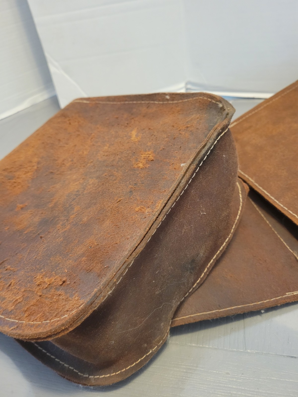 Antique Saddlebags Suede Satchel Style Read