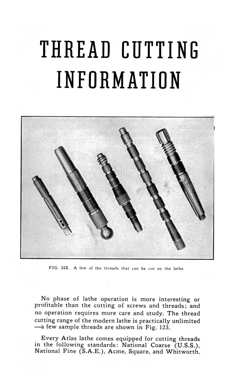 Atlas Metal Lathe Operators Manual for All 6" & 12" Models #2168