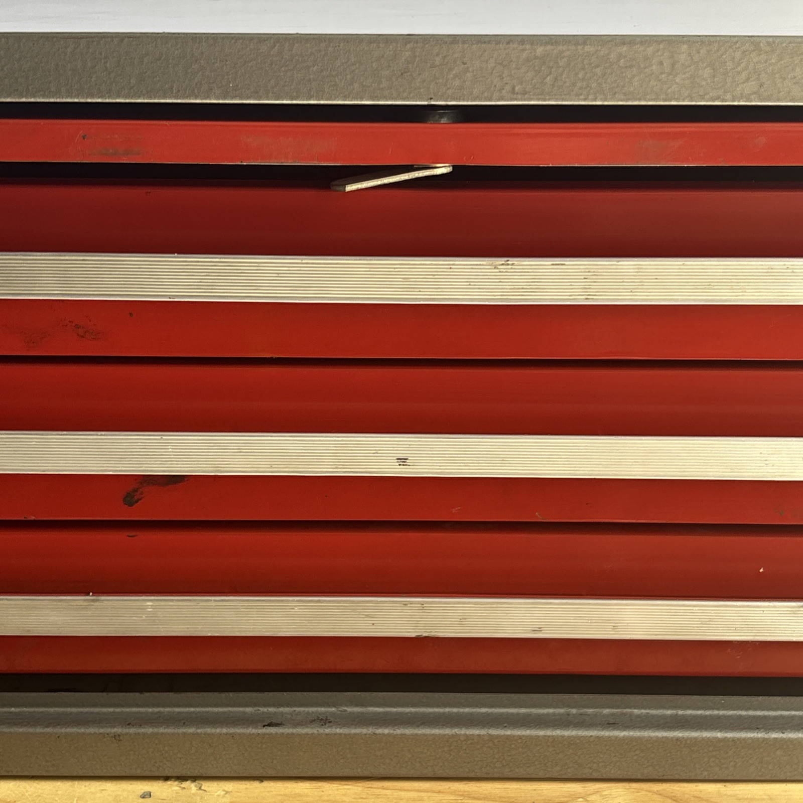 Craftsman Mid Riser Middle Intermediate Tool Box Chest 3 Drawer Vtg USA No Key