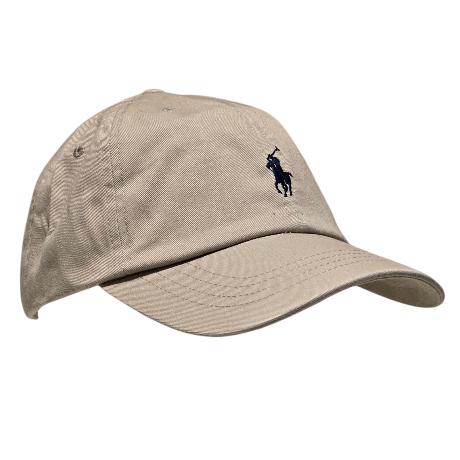 Polo Ralph Lauren Men’s Cotton Chino Ball Cap One Size Beige Blue