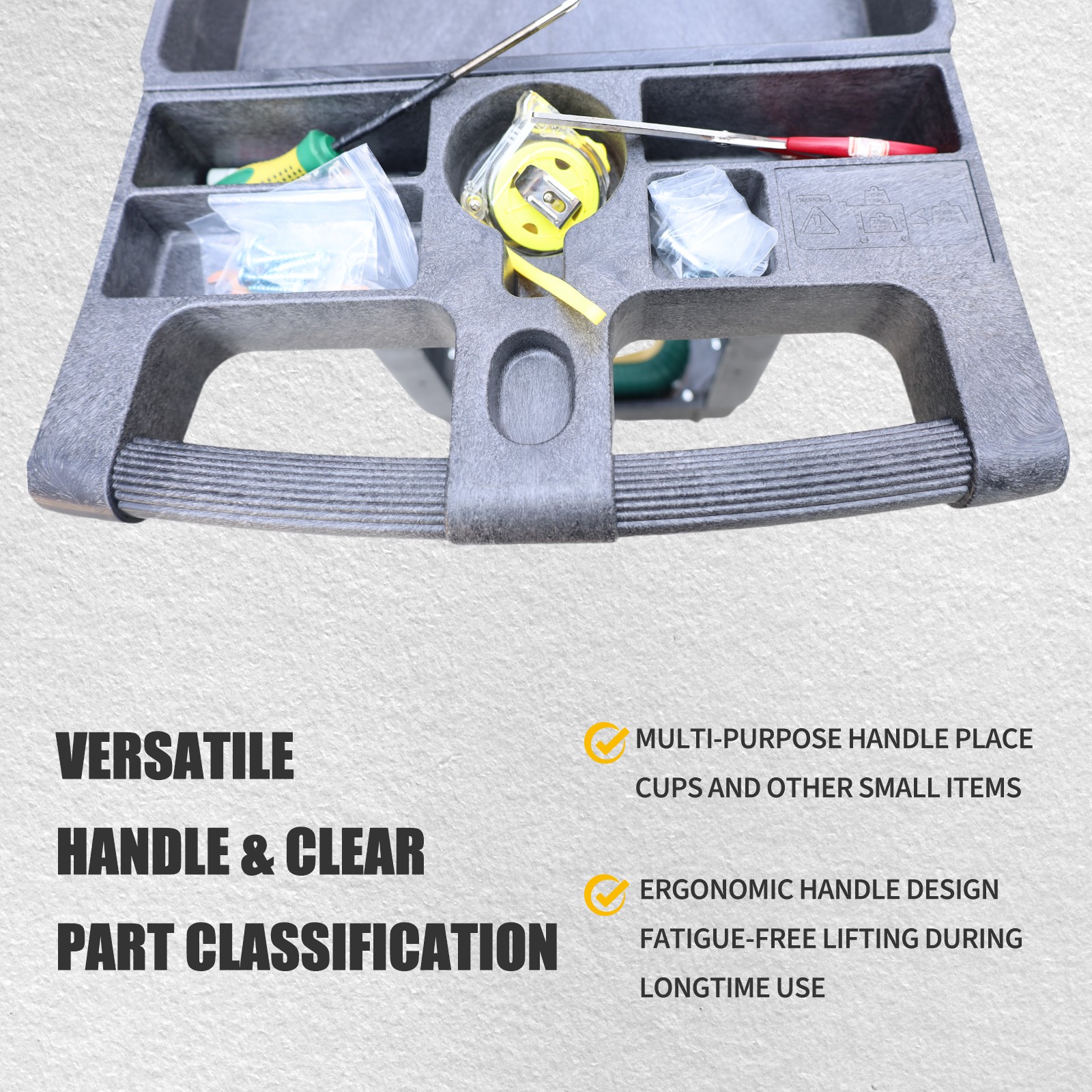 Heavy Duty Service Shop Tool Cart 2-Shelf 500lbs Capacity Organizer Rolling 360°