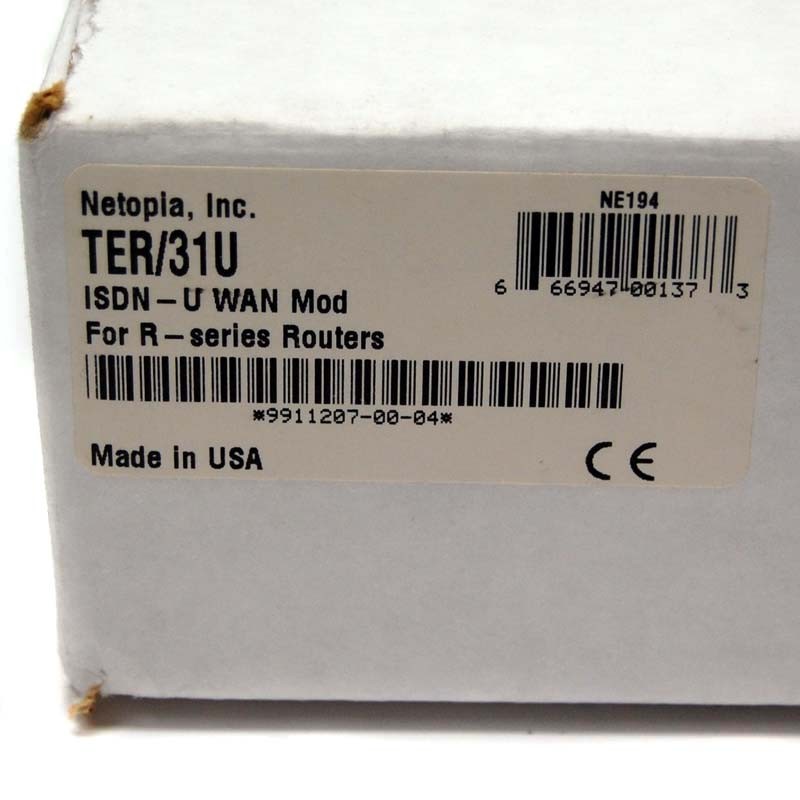 NEW Netopia TER/31U ISDN-U WAN Module Interface Card for R-Series Routers